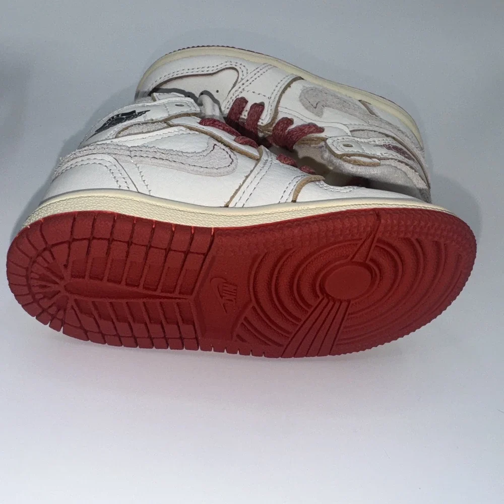 Jordan 1 Retro High OG Toddler Shoes Pale Ivory/Cinnabar New With Box Size 6c‎